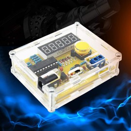 Frequency Counter Module Crystal Oscillator Test Module DIY Kit Programmable Frequency Meter Module 1Hz-50MHz with Yellow Housing LED Display