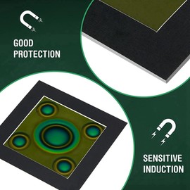 PRATYAHARA Magnetic Observation Film 4 x 4 Inch Magnetic Film Static Field Magnetic Flux Display Sheet Magnet Pattern Detector