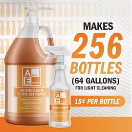Active Element Degreaser Concentrate - Heavy Duty - Makes 128 Gallons of Cleaner- Commercial Kitchen Strength - Removes Tough Grease, Grime and Food Soils - Restaurant Floor Degreaser