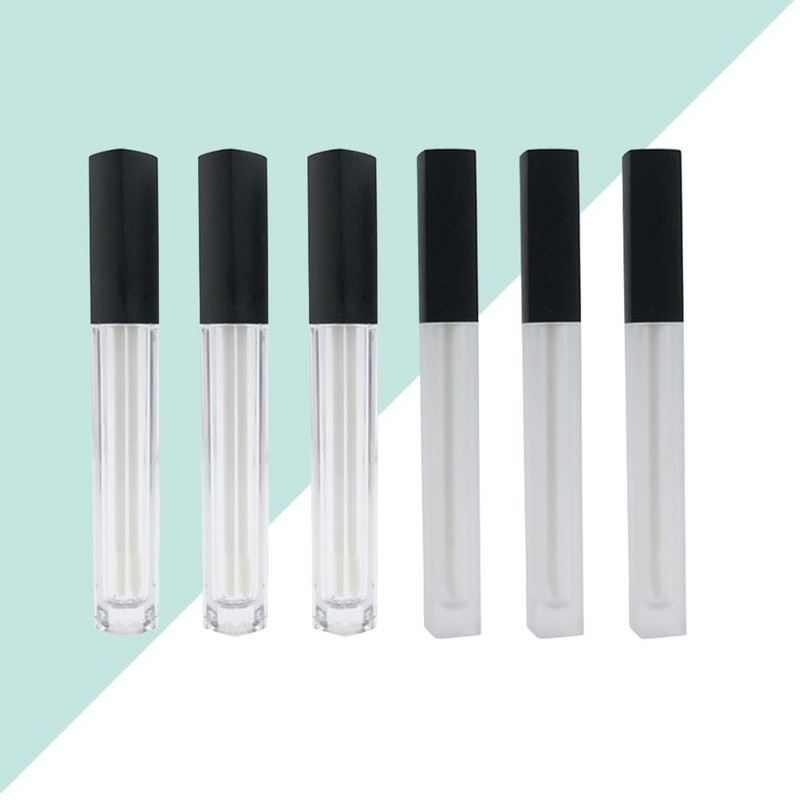 FRCOLOR 6pcs Fashion Lip Gloss Tube Lip Sub Package Bottle