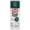 Krylon K08827007 'Dual' Superbond Paint and Primer, Satin Hunter Green,