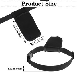 YBEATY Massage Bottle Bag Professional Massage Waist Oil Case Adjustable Lotion Case Organizer Belt Comfortable Durable Therapist Essential Accessory (Black)