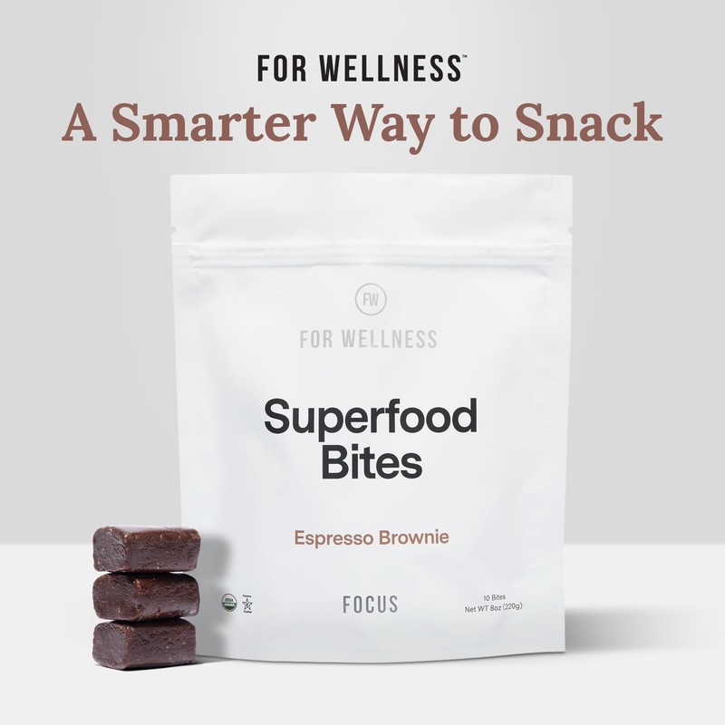 For Wellness Superfood Bites Focus | Healthy Snacks for Adults