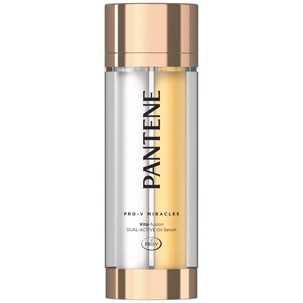 Pantene Miracles Double Layer Treatment for Hair Oil and Hair Milk, Premium Serum, For Serious Pasties and Waves, Vitulusion, Dual Active Oil Serum