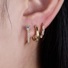 Silver Hoop Earrings for Women Girls, Gold Plated Small Huggie