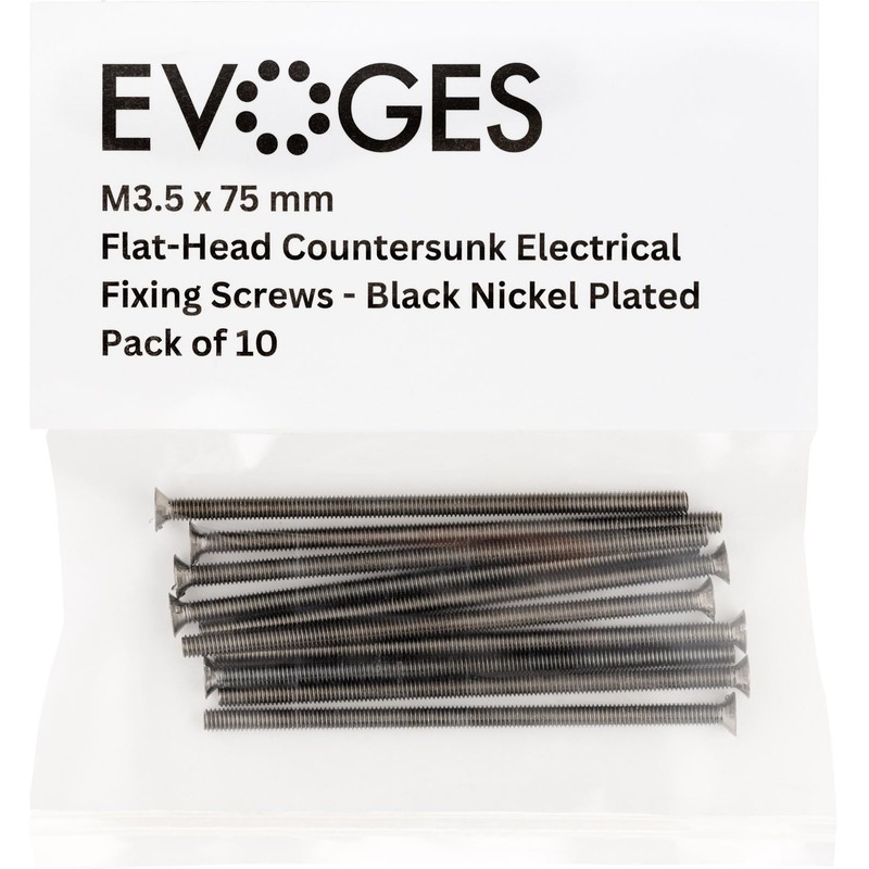 Evoges M3.5 x 75mm Long Flat Countersunk Slotted Head Electrical