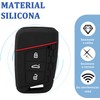 2 Piezas Funda Protección De Silicon Llave Compatible con VW