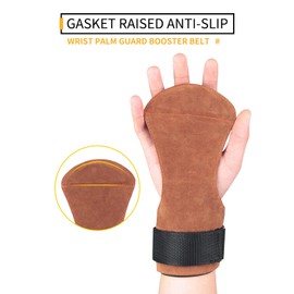 Lifting Straps, Wrist Straps for Weightlifting Deadlifts Strength Training, Weight Lifting Straps for Men Better Protect Your Safety (BROWN)