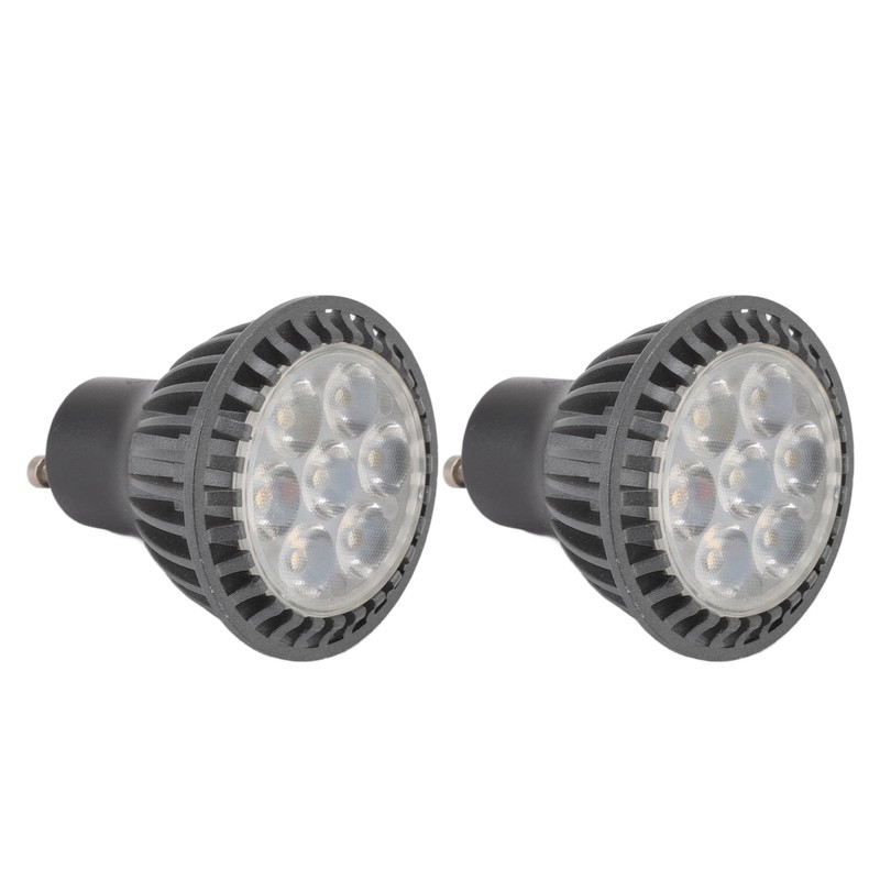 2pcs 7W GU10 LED Light Bulb 6000K White Light LED