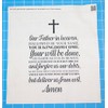 Fabric Panel 8"x8" Lord's Prayer Faith 100% Cotton Quilt Square