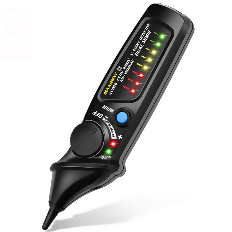 MAXRIENY AVD06 Dual Mode AC Voltage Detector 12V/48V～1000V Circuit Tester