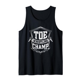 Toe Wrestling Champ Badge Vintage Style Tank Top