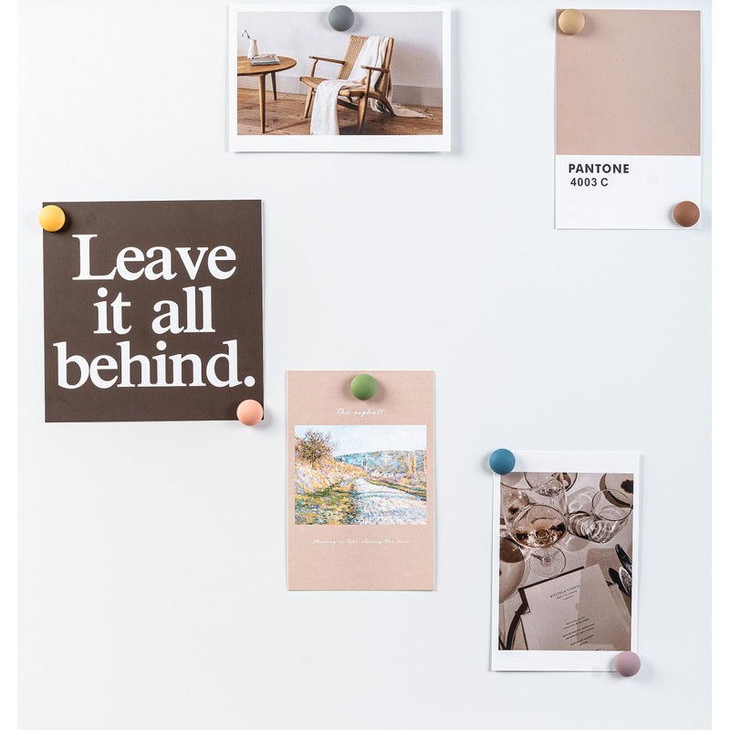 18 PC Cute Fridge Magnets - Ultra Strong Neutral Color