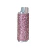 Bling Bedazzled Rhinestone Silver Lighter Case with Light Purple Crystals
