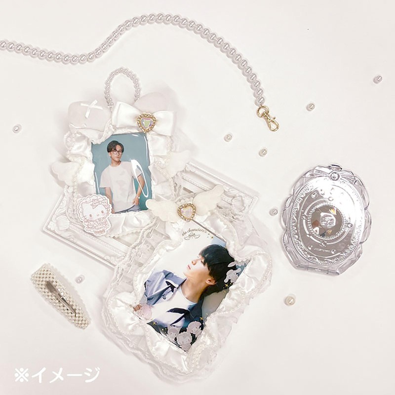 Sanrio Trading Card Holder (Enjoy Idol Pure White Angel) Kuromi
