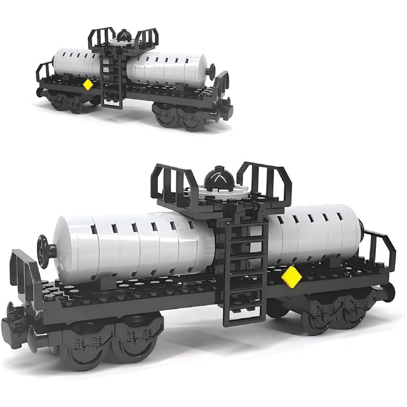 TRavesty City Freight Train Car Building Blocks Construction Kit, Freight