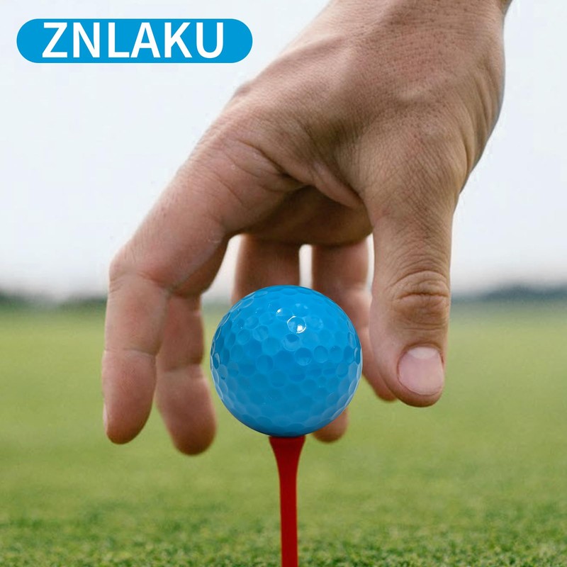 ZNLAKU Golf Balls, Blue Golf Balls, 2-Piece Construction, Color, High