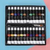 24 Colors Acrylic Pigments Set with 3Pcs Painting Pens Students