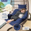 Tycdiose Outdoor Hanging Egg Chair Cushion Replacement, Thicken Egg Chair