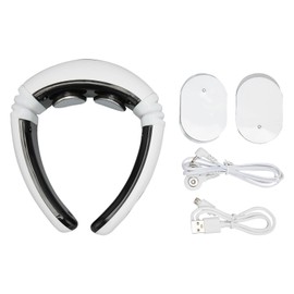 Electric Pulse Neck Massager Relieve Fatigue Tension Neck Relax Massage Machine White