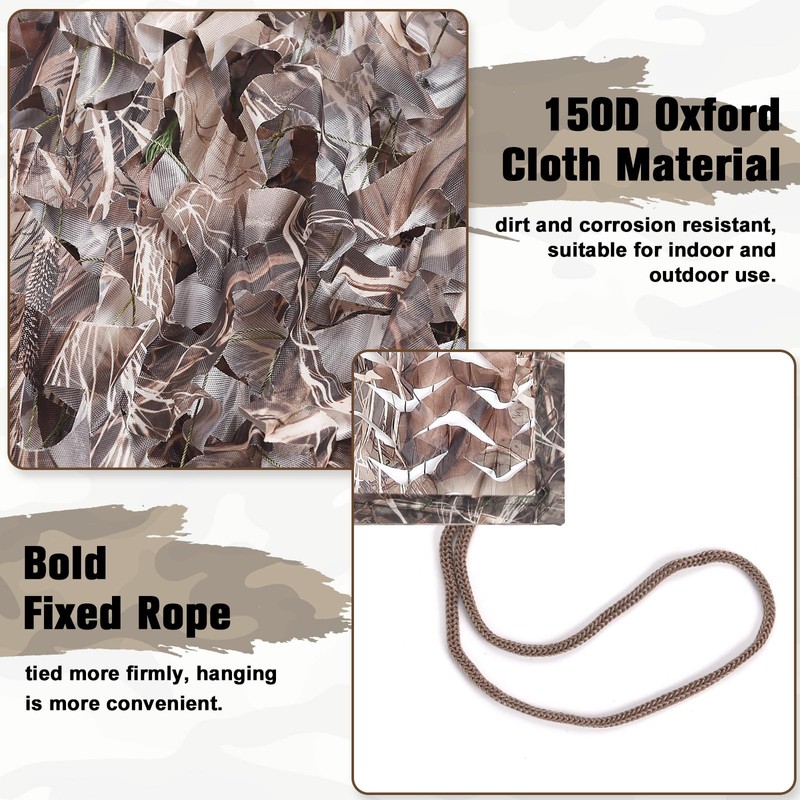 Yeacool Mesh Camo Netting Camouflage Netting Military Surplus Hunting Blind