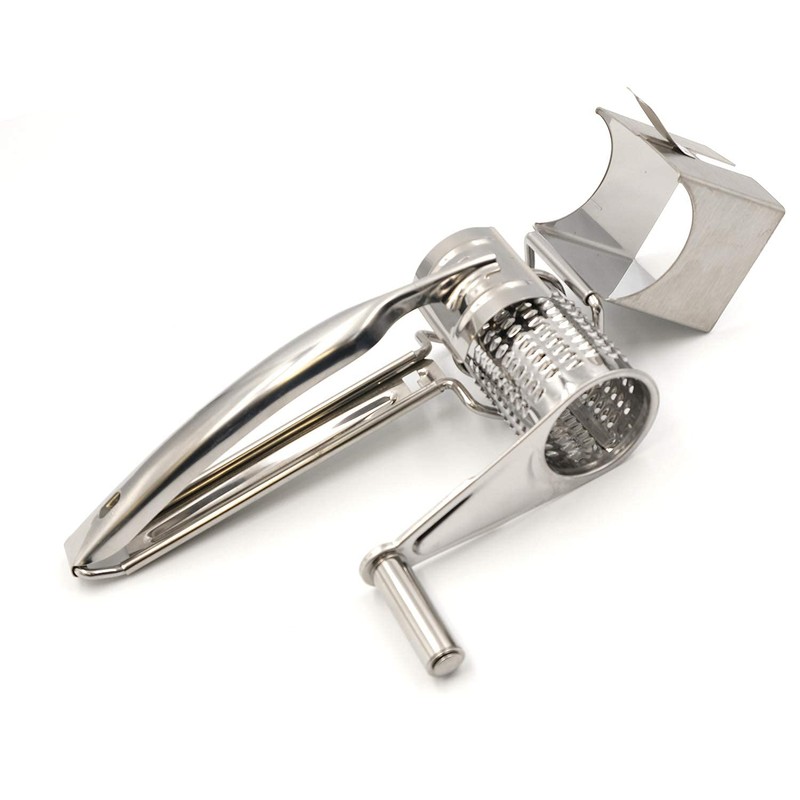 Mayata Multifunctional Rotary Cheese Planing Grater Stainless Steel Cheese Presser