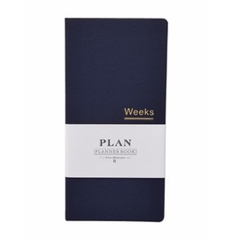 Pocket Monthly Weekly Planner Undated Weekly Planner 144 Pages Notebook Organiser Agenda (blue)