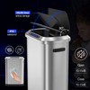 pouseayar 13Gallon 50L Stainless Steel Smart Trash Can with Motion