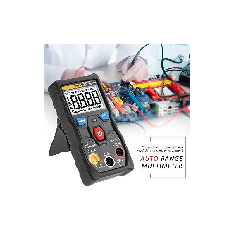 electronics multimeter Multímetro de rango automático, pantalla multímetro digital Probador