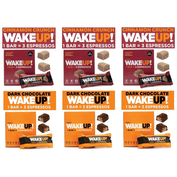 WAKE UP! Caffeinated Protein Bars Value Pack – 6 Cartons