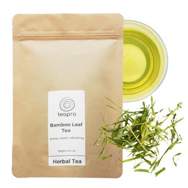 Teapro Bamboo Leaf Tea | Pure Caffeine-Free Herbal Loose Leaf Infusion | Rich in Silica for Healthy Hair & Skin | Refreshing & Naturally Sweet (100g)