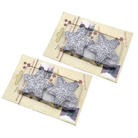 The Lord of the Tools 2Pcs Magnetic Star Curtain Tiebacks, Crystal Rhinestone Star Ribbon Tiebacks Clip Curtain Holder Holdbacks