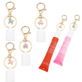 TTYY Keychain Cap for Summer Fridays 0.5 Oz,Dog Keychain Holder for LANGIGE 0.35 oz Lip Balm（No Lip Balm）