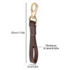 DONGKER 11.8" Short Dog Leash, Leather No Tangle Dog Leash