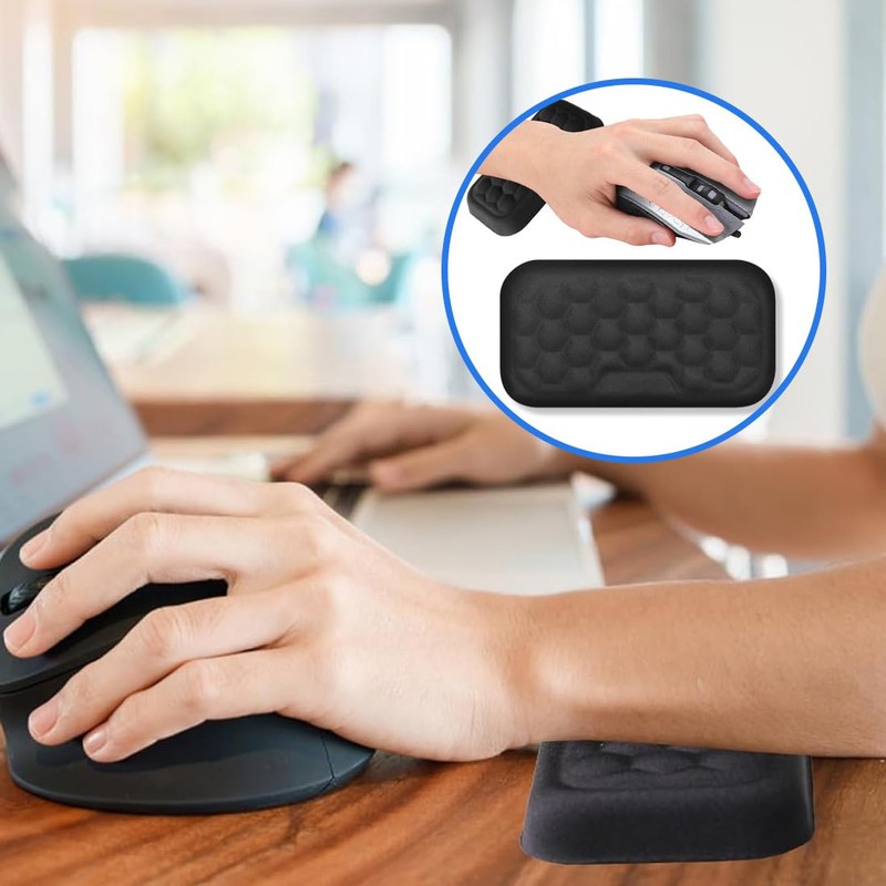 KEQAR Ergonomic Wrist Rest Support Elbow Support Memory Foam Desk
