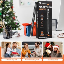 Dusor Gifts for Men Fidget Pen, Valentines Day Gifts for Him Teen Boy Multifunction Pen, Anniversary Birthday Gift for Men Dad Him Husband, Mens Valentines Day Gift, Cool Stuff Gadgets for Son Teens