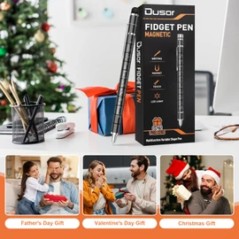 Dusor Gifts for Men Fidget Pen, Valentines Day Gifts for Him Teen Boy Multifunction Pen, Anniversary Birthday Gift for Men Dad Him Husband, Mens Valentines Day Gift, Cool Stuff Gadgets for Son Teens