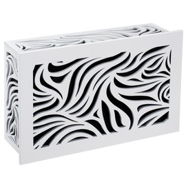 Saillong Doorbell Chime Cover Only, Wood Doorbell Cover Box for Wall Inside With Adhesive Tape and Screws for Installation, Universal Door Bell Chime Covers Fit Most Doorbells (White)