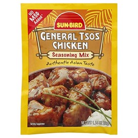 Sunbird General Tso's Chicken Seasoning Mix, No MSG Added, 1.14 Ounces (Pack Of 24)