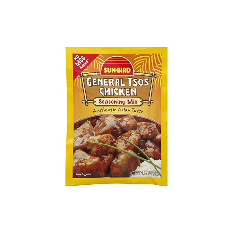 Sunbird General Tso's Chicken Seasoning Mix, No MSG Added, 1.14
