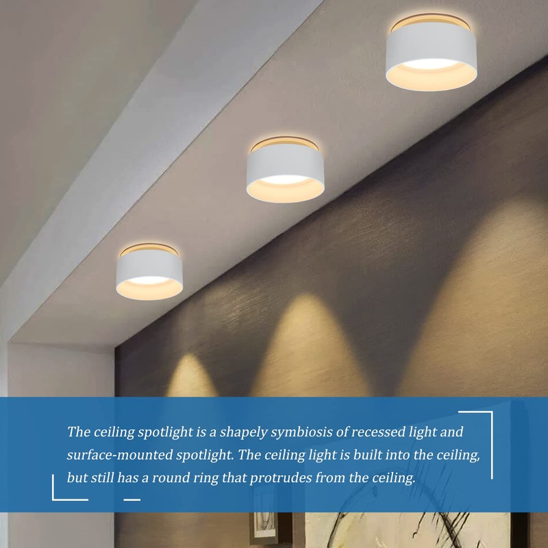 KYOTECH LED Ceiling Spotlight with Indirect Light Including GU10 Socket