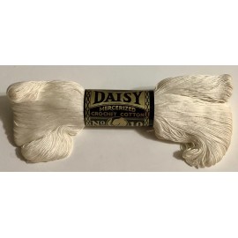 Lily 1 Skein Vintage Lily Daisy Mercerized Crochet Cotton 400 Yards White Size 10 NOS