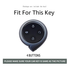 ontto Metal Leather Car Key Fob Cover fit for GWM POER Cannon Alpha Great Wall Pickup Truck 2025 2024 2023 Key Holder case keyring Shell bag keychain car styling accessories Brown 1