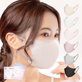 Heart mark mask 3D non-woven fabric 56 sheets 20 sheets bi-color 3D fashionable 3-layer non-woven color mask bicolor mask fashionable small face round face length large small summer winter spring
