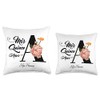 Mis Quince Años Quinceañera Initial Letter A Throw Pillow