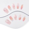 Sethaxy Handmade Nail Tip, Short Ballerina Tip, Aurora, Press-On Nail,