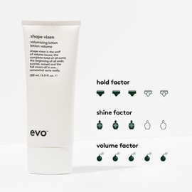 evo Shape Vixen Volumising Lotion - Professional Hair Styling Blowdry Texture Mask for Fine Thin Straight Hair - 200ml