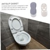 WOONEKY 8pcs Slip Toilet Seat Cushioning Pads Durable Gaskets for