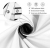 GKLEASG White and Black Shower Curtain, Boho Minimalist Mid Century