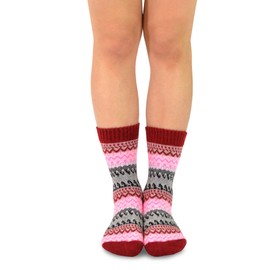 Fashion Winter Crew Fun Socks for Women Ankle Boot Socks 9-Pair Gift Box (Jacquard Basic)